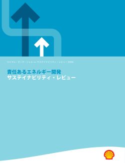 責任あるエネルギー開発 サステイナビリティ・レビュー