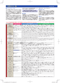 ご利用ホテル一覧