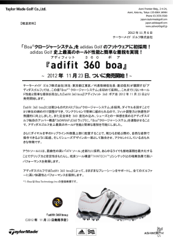 『adifit 360 boa（アディフィット 360 ボア）』～2012