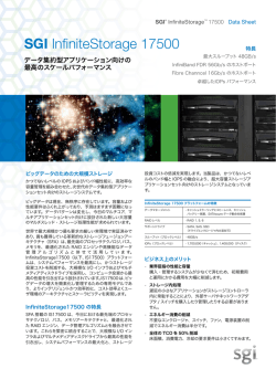 SGI&reg; InfiniteStorage&trade; 17500 Data Sheet
