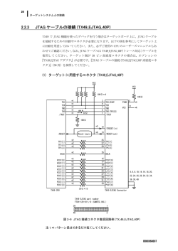2.2.3 JTAG ケーブルの接続 (TX49_EJTAG_40P) _EJTAG_40P)