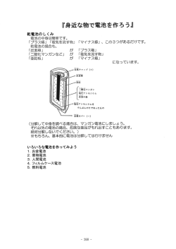 4．身近な物で電池を作ろう