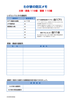 N廿(電請の故障) 奮 ーー 3 N廿災害用伝言ダィャル 奮ー フー