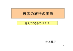 若者の旅行の実態