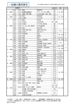 分類番号ごとの配置案内表（PDFファイル）