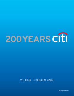 2011年度 年次報告書抄訳