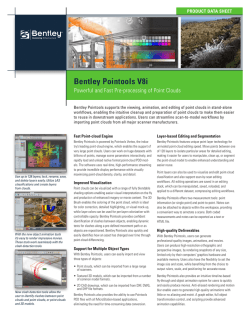 Bentley Pointools V8i Data Sheet, Japanees