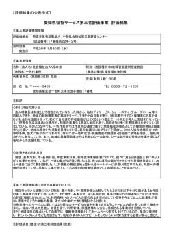 評価結果（PDF） - 愛知県社会福祉協議会