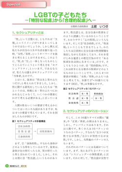 LGBTの子どもたち &minus;「特別な配慮」