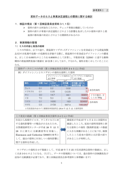 資料データのミスと事業決定過程との関係に関する検討 1．
