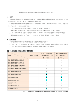 風営法改正に伴う都市計画用途規制への対応について