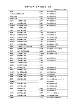 信州キャンペーン実行委員会 会員
