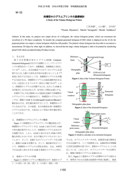 体積型ホログラム - 日本大学理工学部
