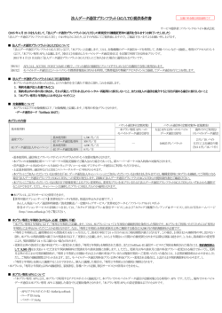 法人データ通信プランフラット（4G/LTE）提供条件書