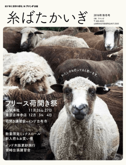 「糸ばたかいぎ」 2016年秋冬号（PDF/約1.3MB）