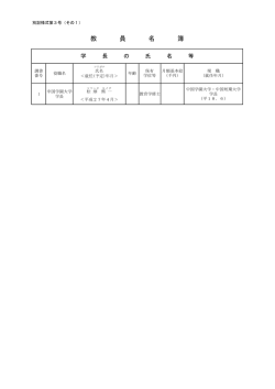 （6）教員名簿
