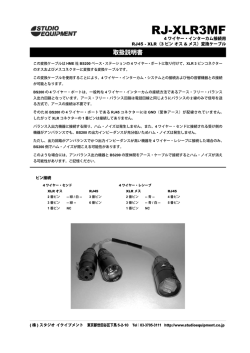 RJ-XLR3MF / 4ワイヤー変換ケーブル