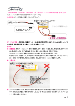 SHREAD-RC&copy; Smart LiPo ファストガイド （詳しい取り扱いについては