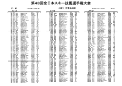 第48回全日本スキー技術選手権大会