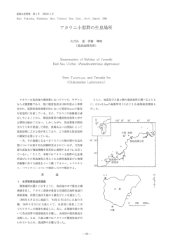 アカウニ小型群の生息場所 - 福岡県水産海洋技術センター
