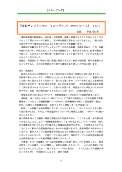 『客船サンプリンセス（7 万7千トン）でのクルーズ』