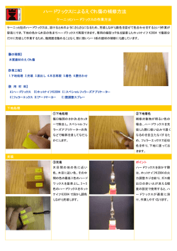 充填剤 作業方法紹介