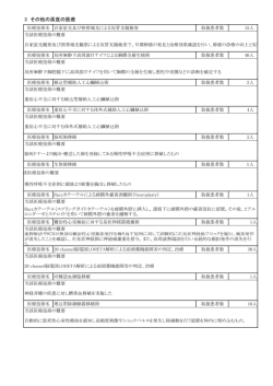 その他の高度の医療の種類及び取扱患者数