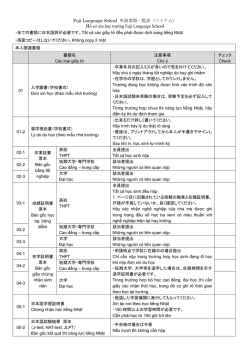 Hồ sơ xin học trường Fuji Language School