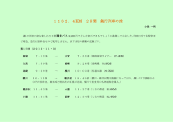 1162．4KM 2日間 鈍行列車の旅