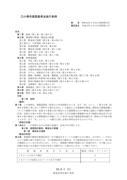 10-2-1 (1) 小樽市建築基準法施行条例
