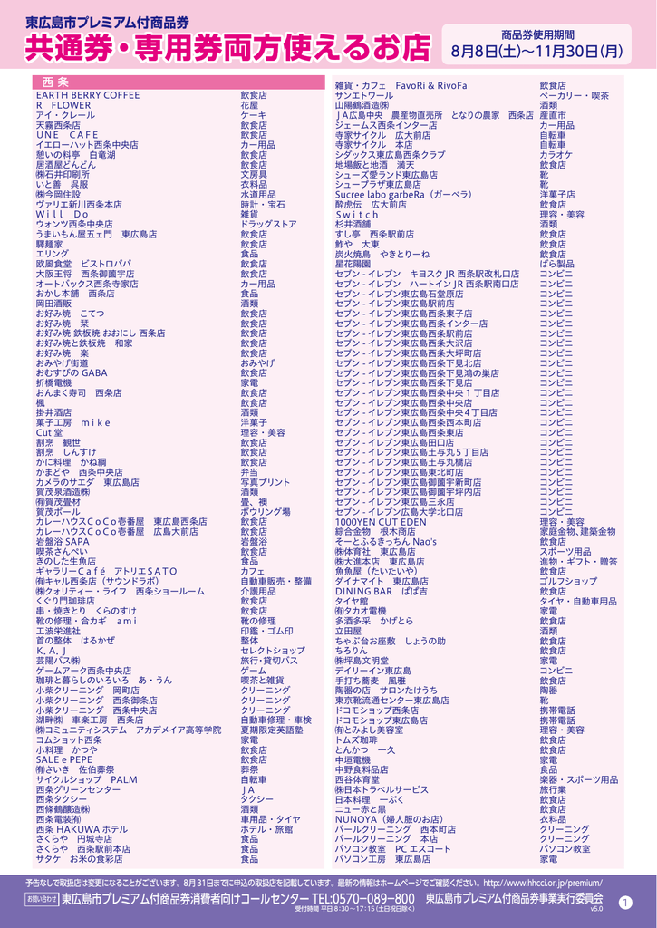 商品券が使えるお店一覧 Pdf