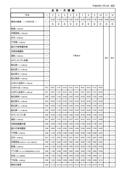 時刻表はコチラ