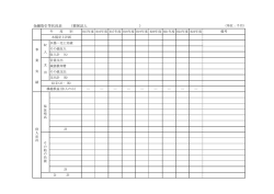 金融取引等状況表 （被保証人 ）
