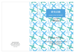 Untitled - 北海道大学電子科学研究所