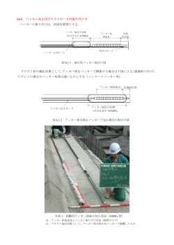 2.6.1 パッカーおよびグラウトホースの取り付け方 パッカーの取り付けは