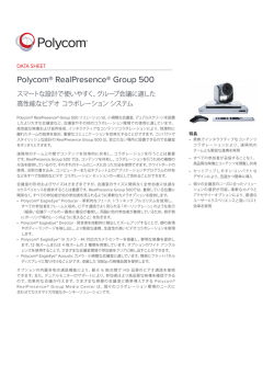 Polycom&reg; RealPresence&reg; Group 500
