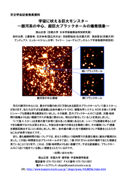 超巨大ブラックホールの爆発現象