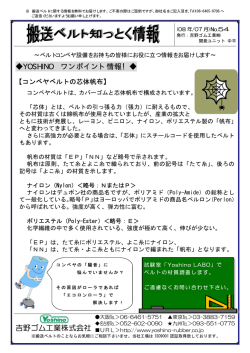 No.54 コンベヤベルトの芯体帆布