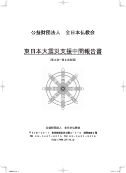 東日本大震災支援中間報告書