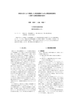 津波火災により類焼した津波避難ビルの上階延焼危険性 に関する模型
