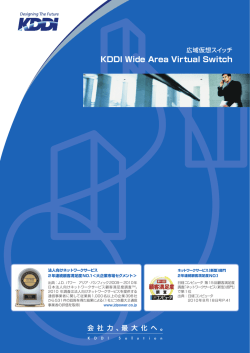KDDI Wide Area Virtual Switch