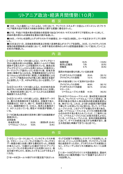 10月 - 在リトアニア日本国大使館