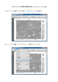 PDFファイルの部分印刷の方法（アクロバットリーダー11 の例）