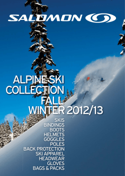 SALOMON ALPINE SKI COLLECTION FALL WINTER 2012/2013