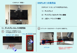 DISPLAY1(BIG PAD)使用マニュアル