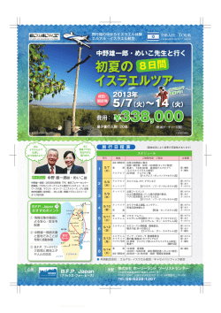 ￥338,000 ￥338,000 初夏の イスラエルツアー