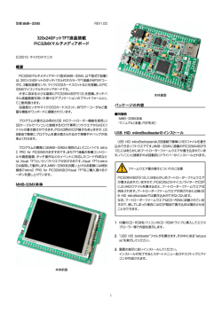 320x240ドットTFT液晶搭載 PIC32MXマルチメディア