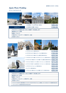 スペイン フォトウエディング