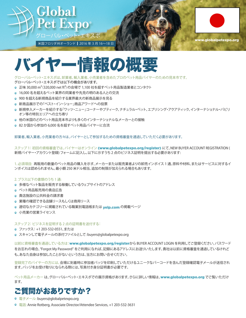 バイヤー情報の概要 バイヤー情報の概要