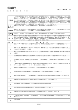 環境農学